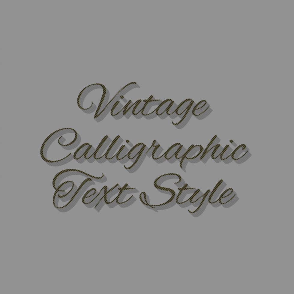 Calligraphic Text Style