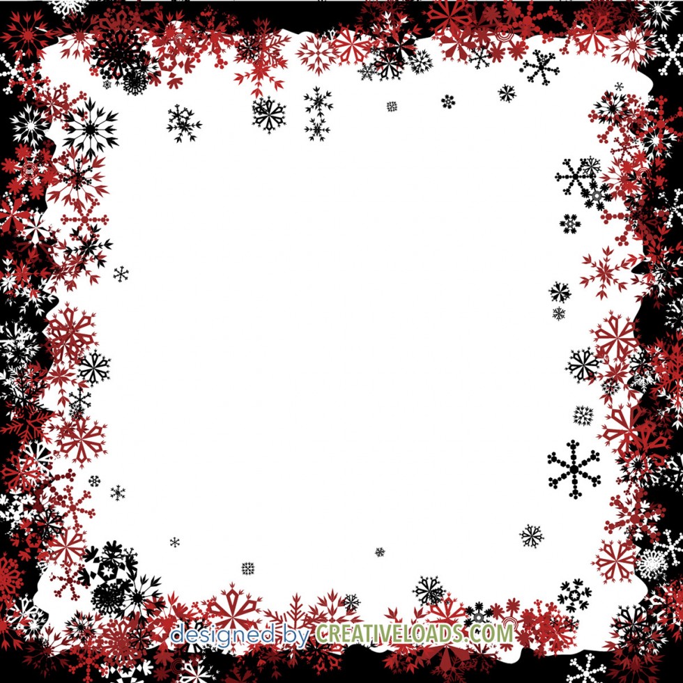 Frame with Snowflakes