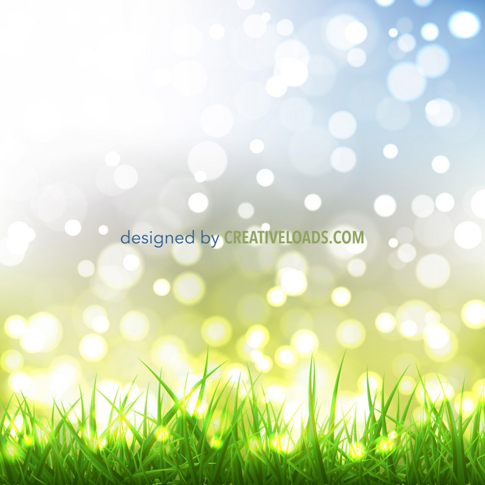Spring Bokeh with Grass