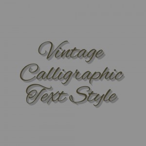 Calligraphic Text Style