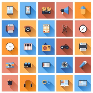 Flat Style Device Icons