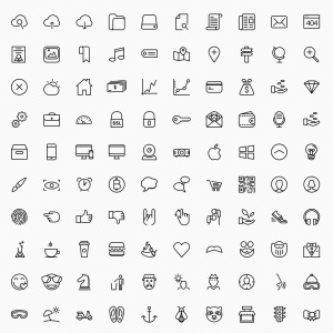 Free Sketch icons pack