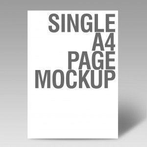 Single Page Mockup