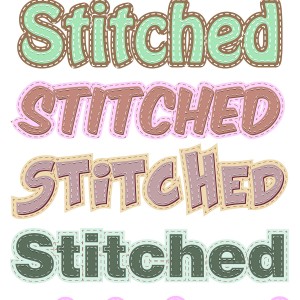 Stitched Text Styles