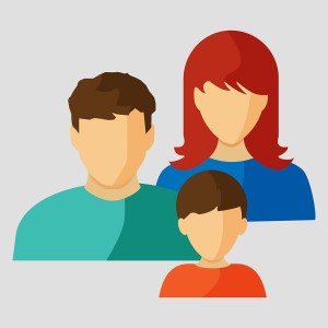 Vector Flat Family Icon