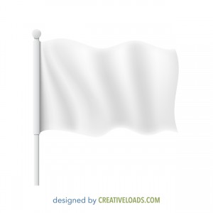 White Vector Flag