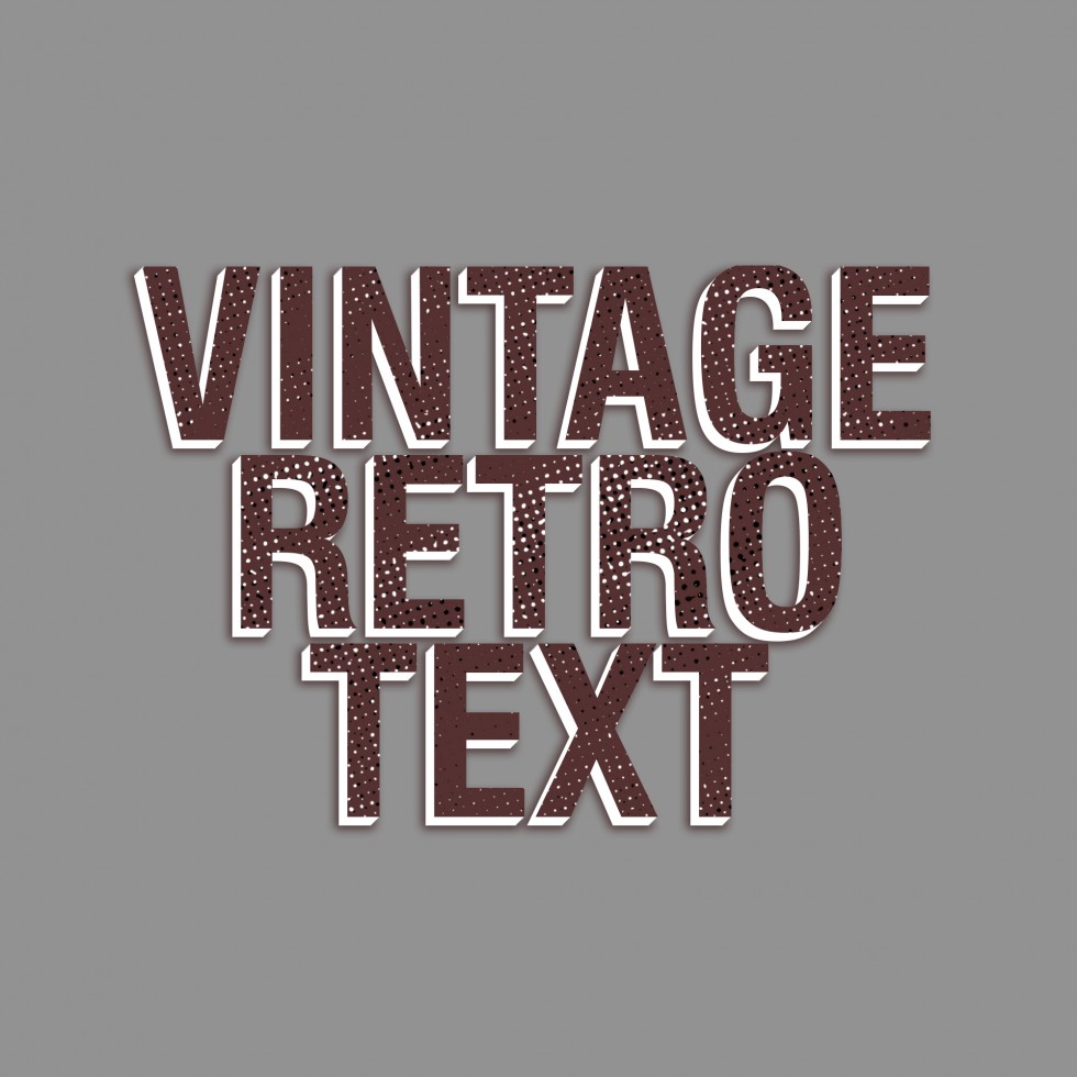 Vintage Retro Text